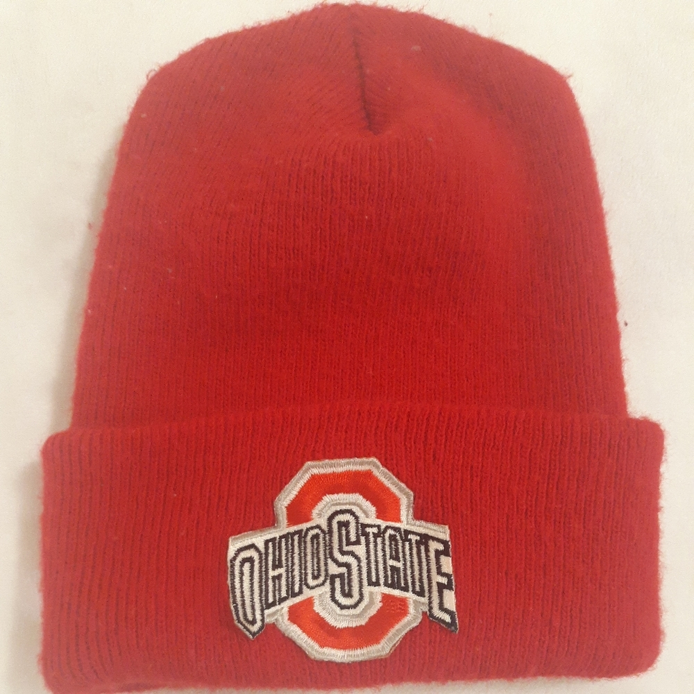 Ohio State Buckeyes Winter Hat Unisex Red Logo
